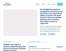 Tablet Screenshot of commitfoundation.org